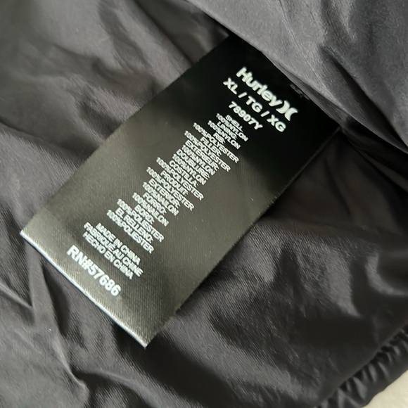 Hurley Zip Puffer Jacket XL - Picture 8 of 8